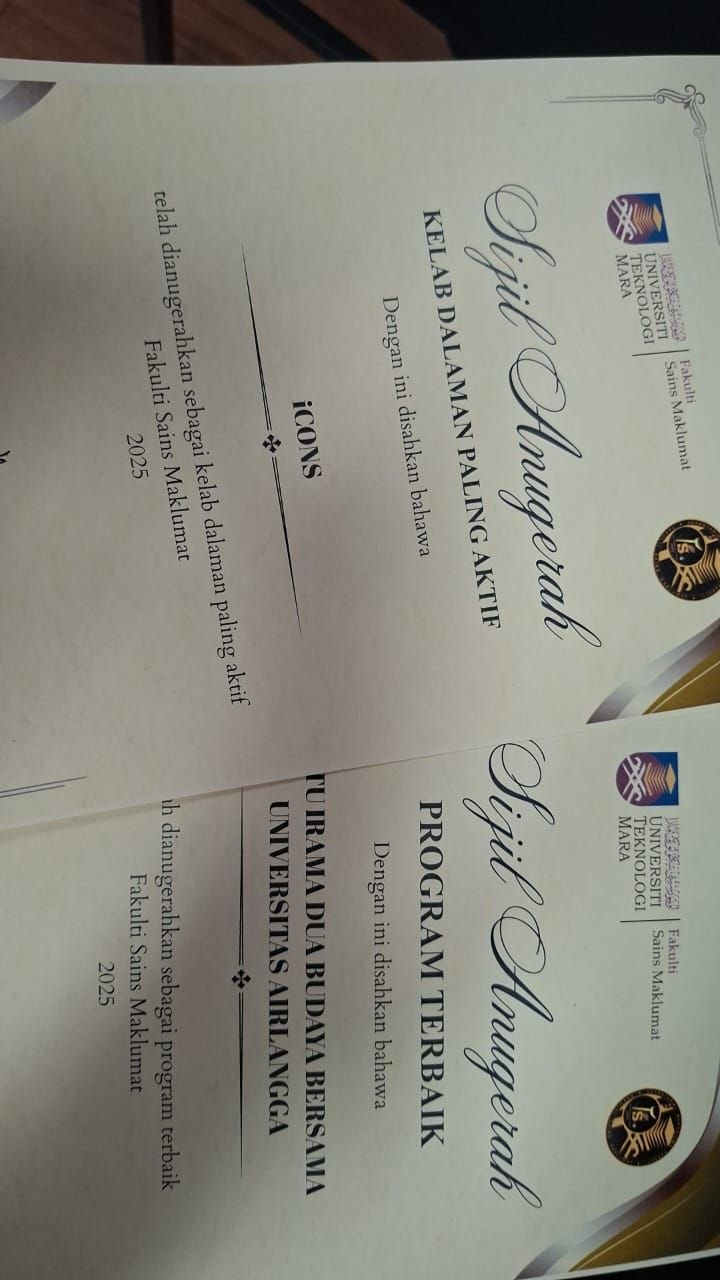 iCONS certificates