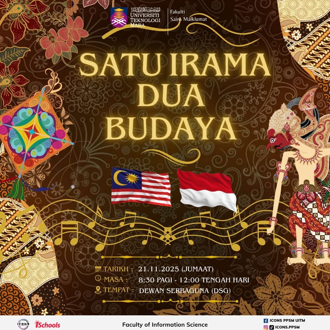 Satu Irama Dua Budaya programme poster